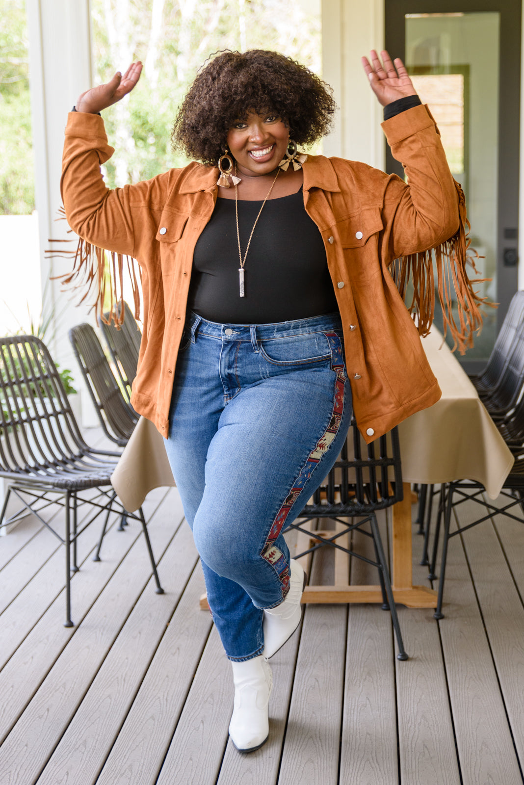Judy Blue Free Spirit Aztec Relaxed Jeans