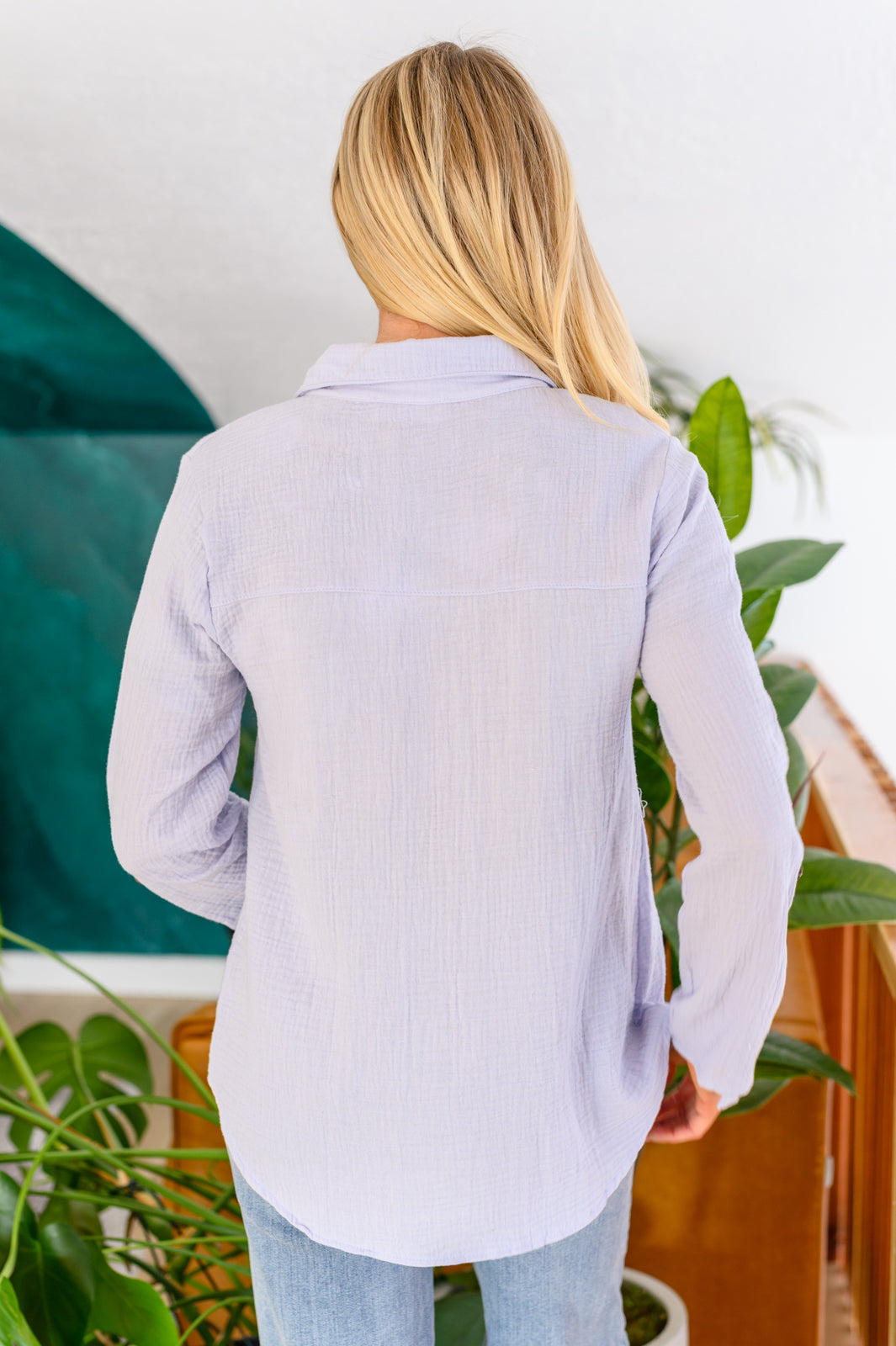 Lavender Skies Button Up Blouse