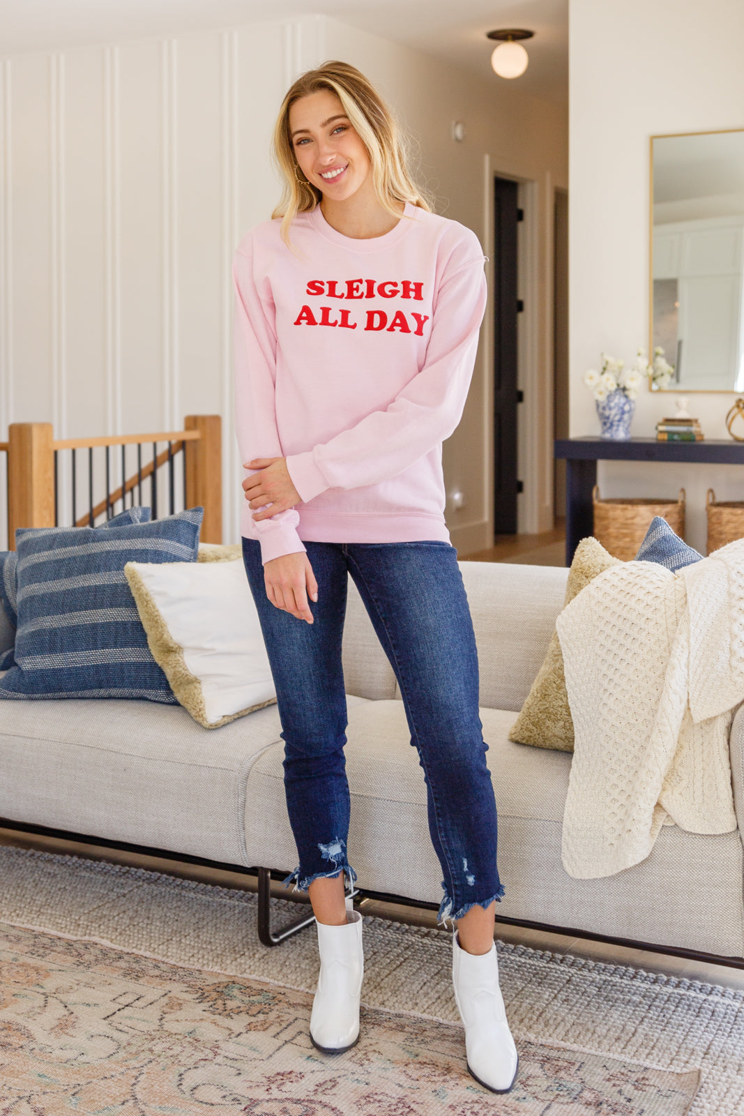 Sleigh All Day Graphic Sweatshirt