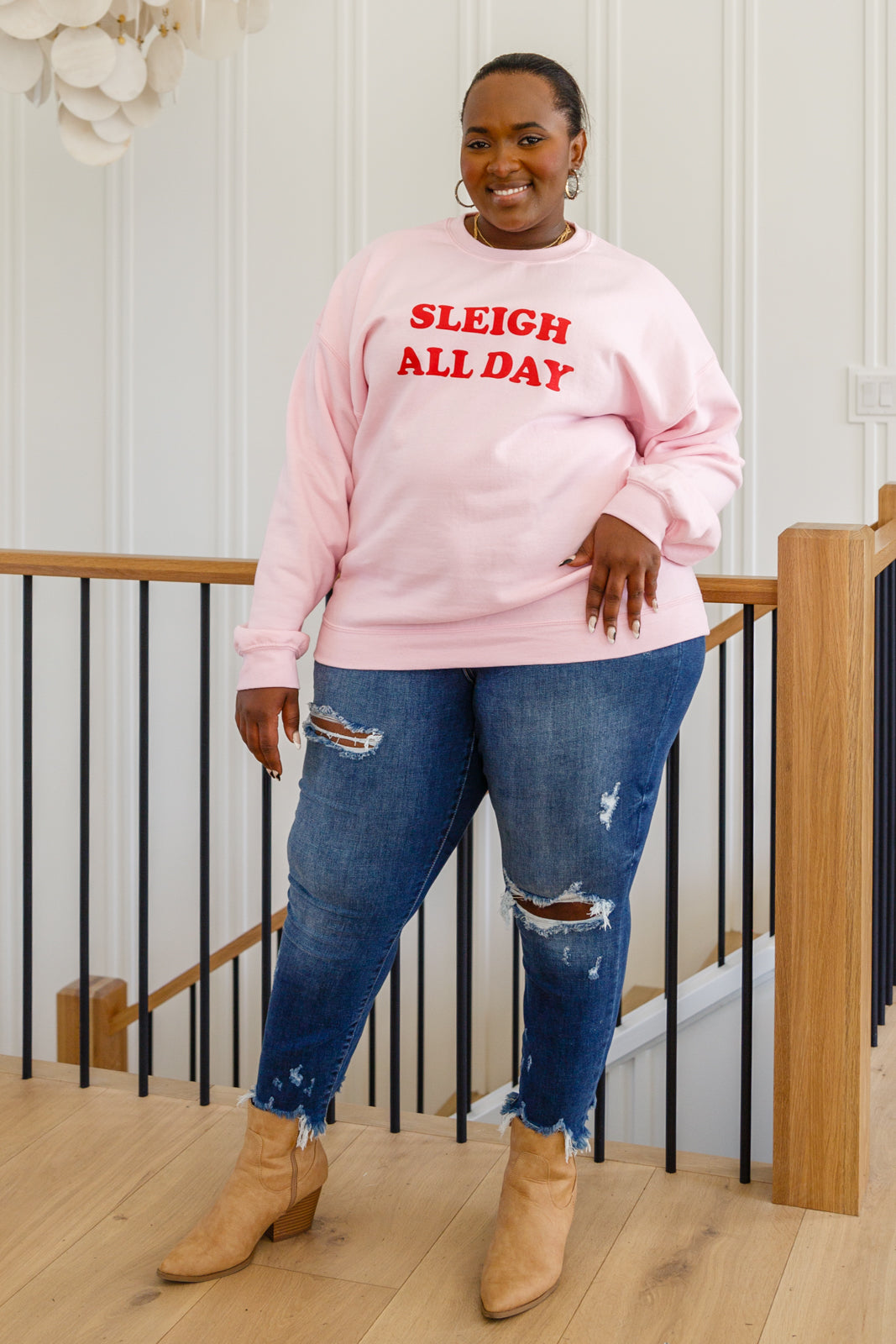 Sleigh All Day Graphic Sweatshirt