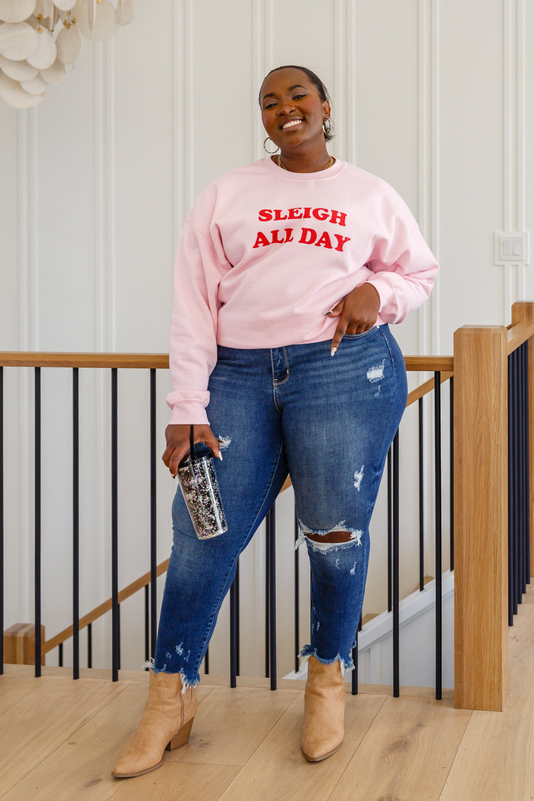 Sleigh All Day Graphic Sweatshirt