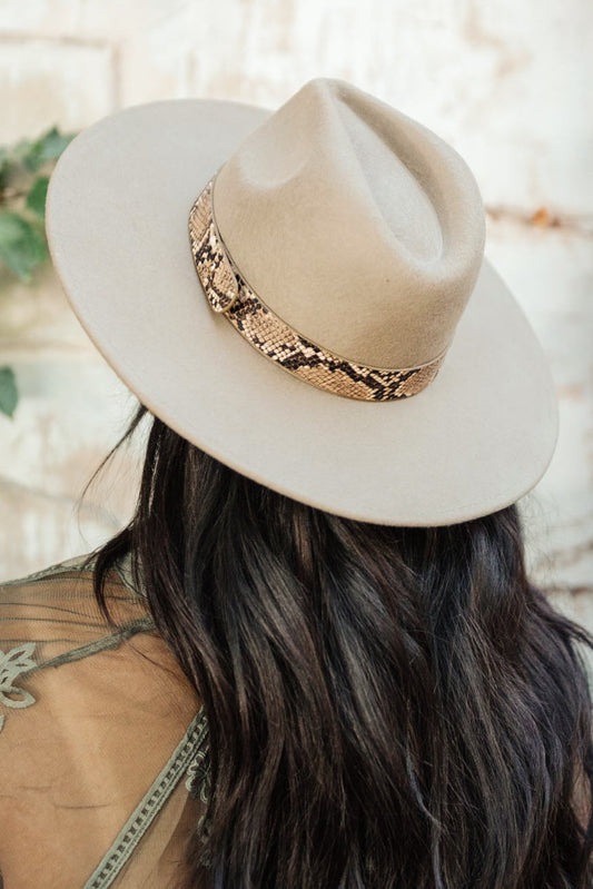 Up For Adventures Snakeskin Hat Khaki