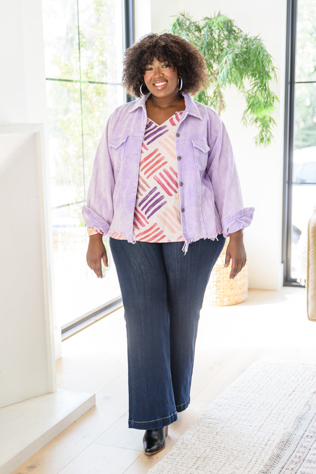 Color My World Abstract Stamp Blouse