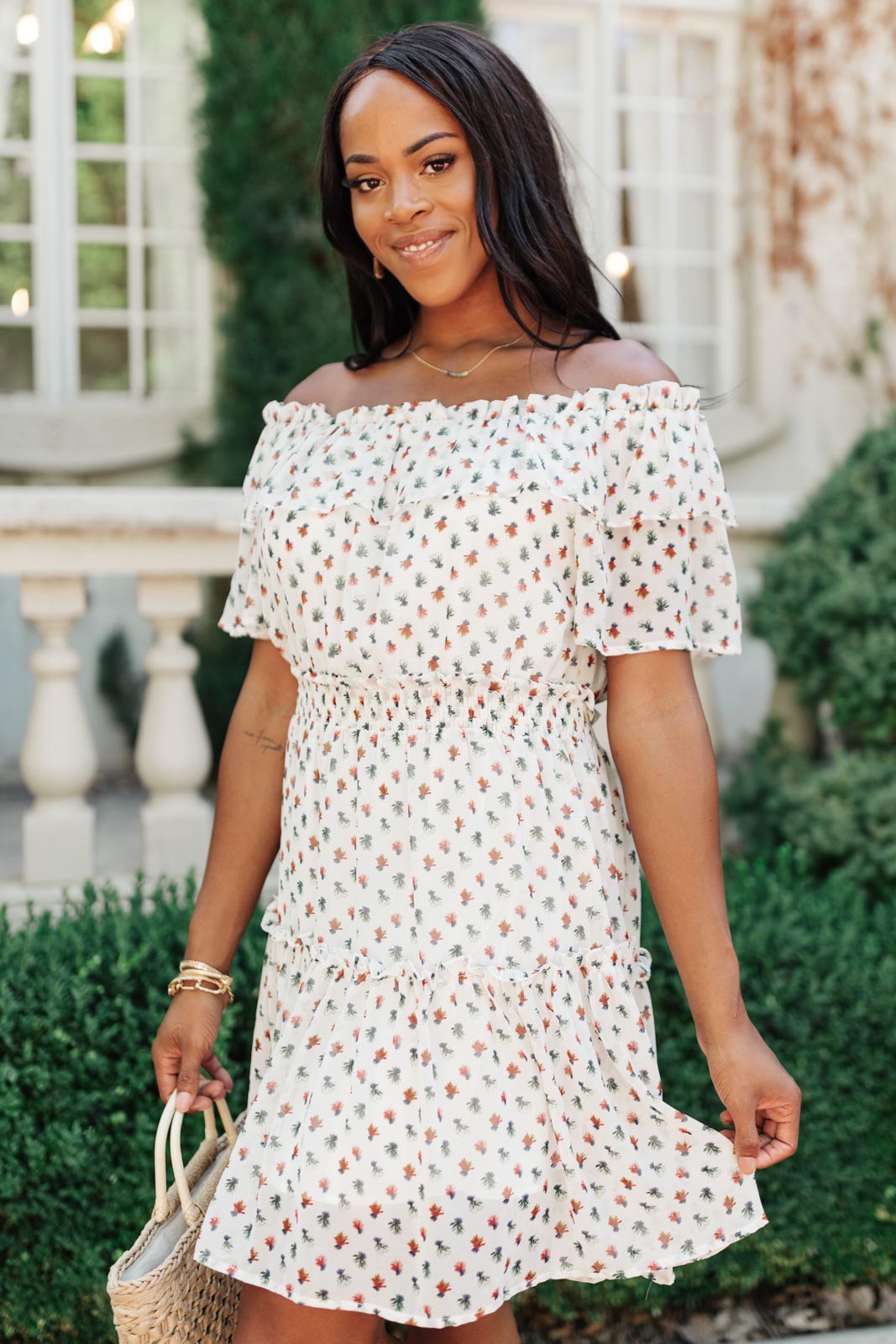 Thinking of You Floral Ruffle Dress