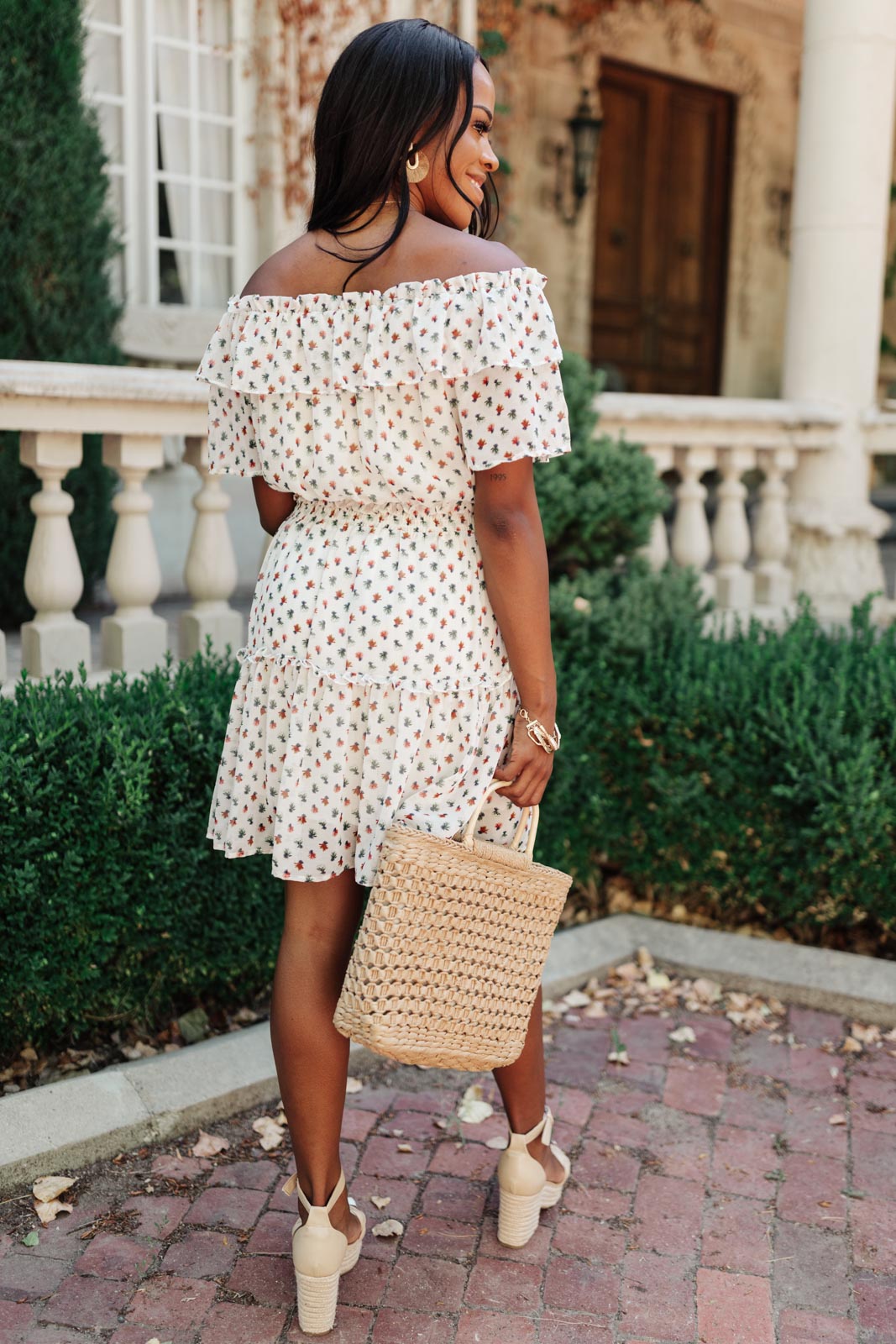 Thinking of You Floral Ruffle Dress