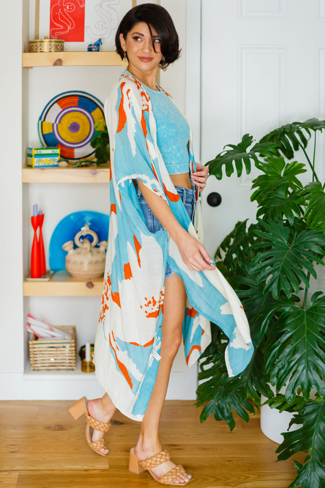 Island Vibes Floral Kimono Cardigan OS Floral