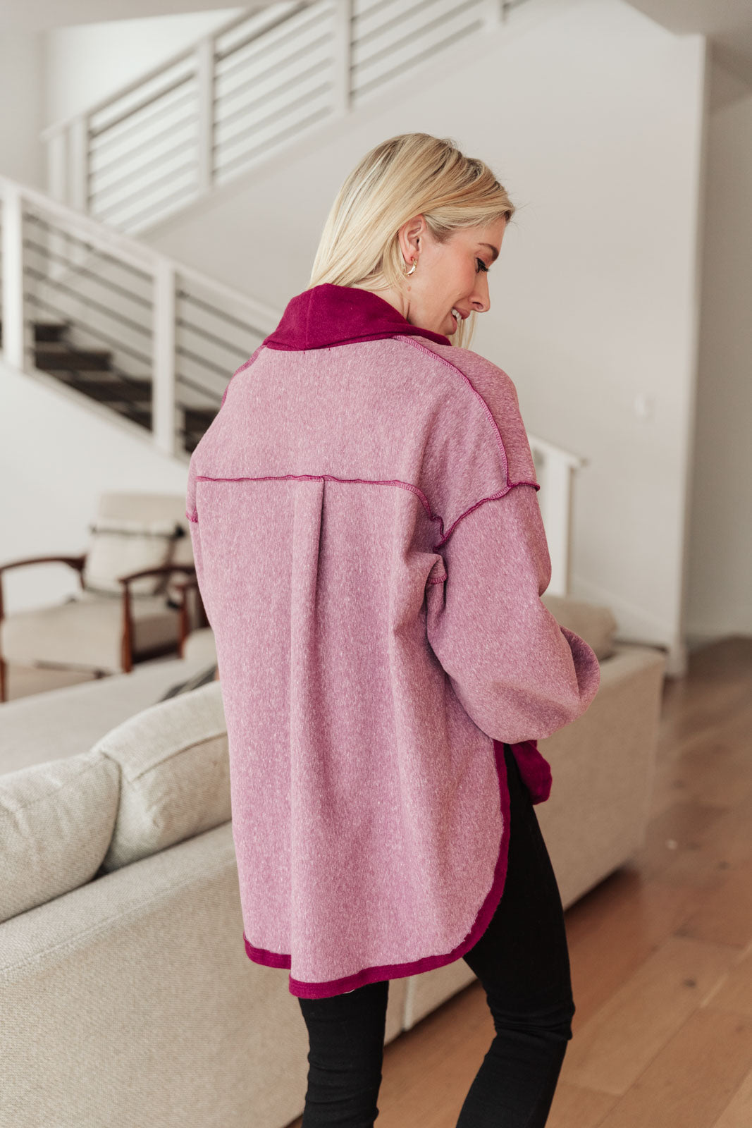 Speak Your Heart Jacket In Rose
