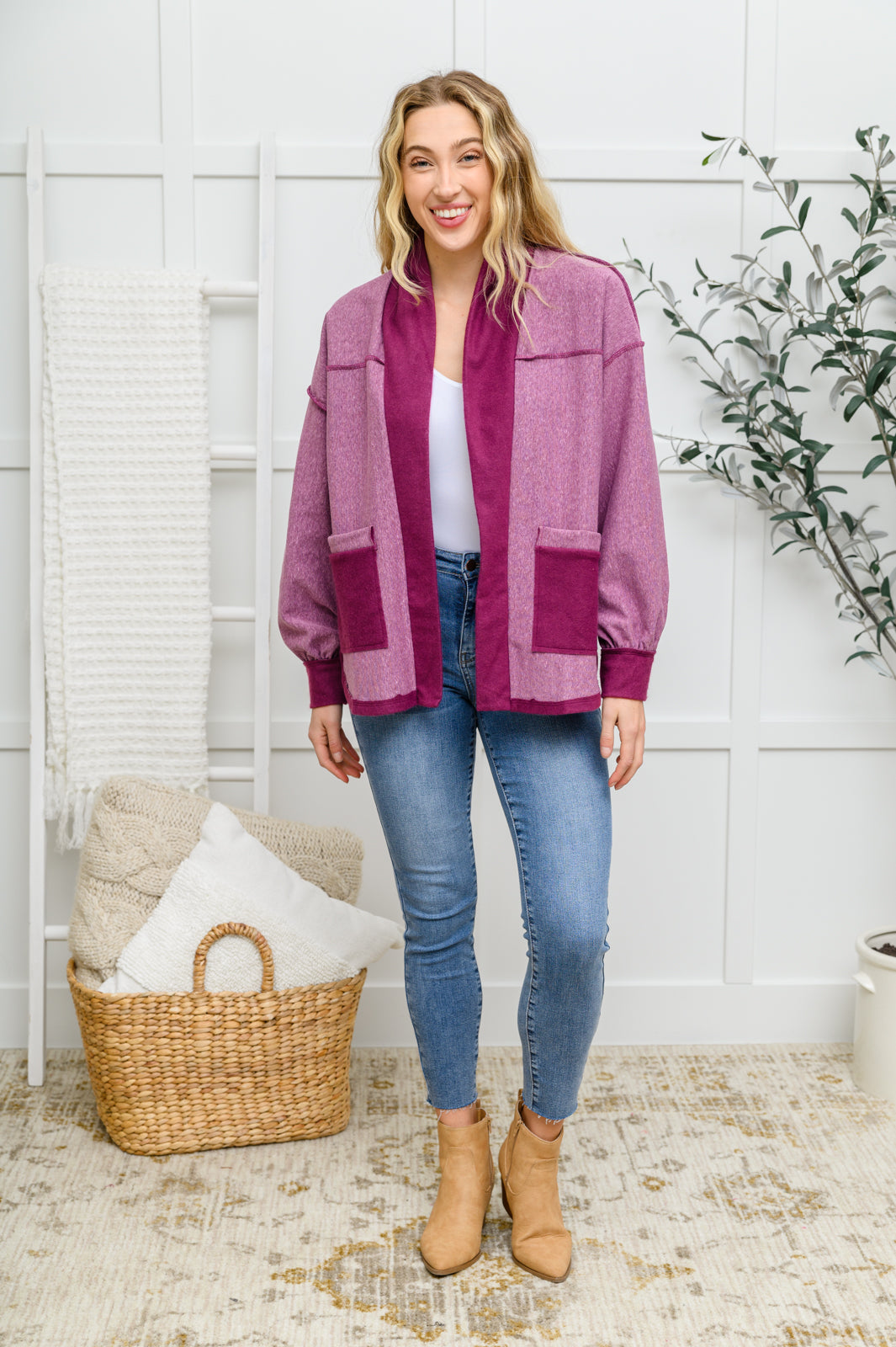 Speak Your Heart Jacket In Rose