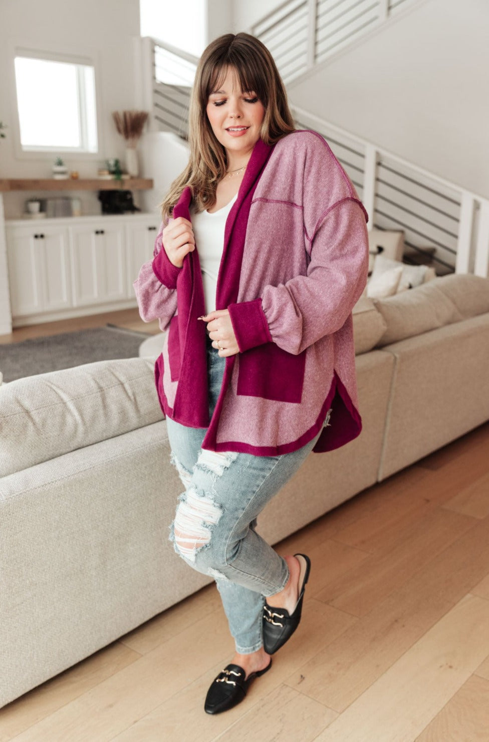 Speak Your Heart Jacket In Rose