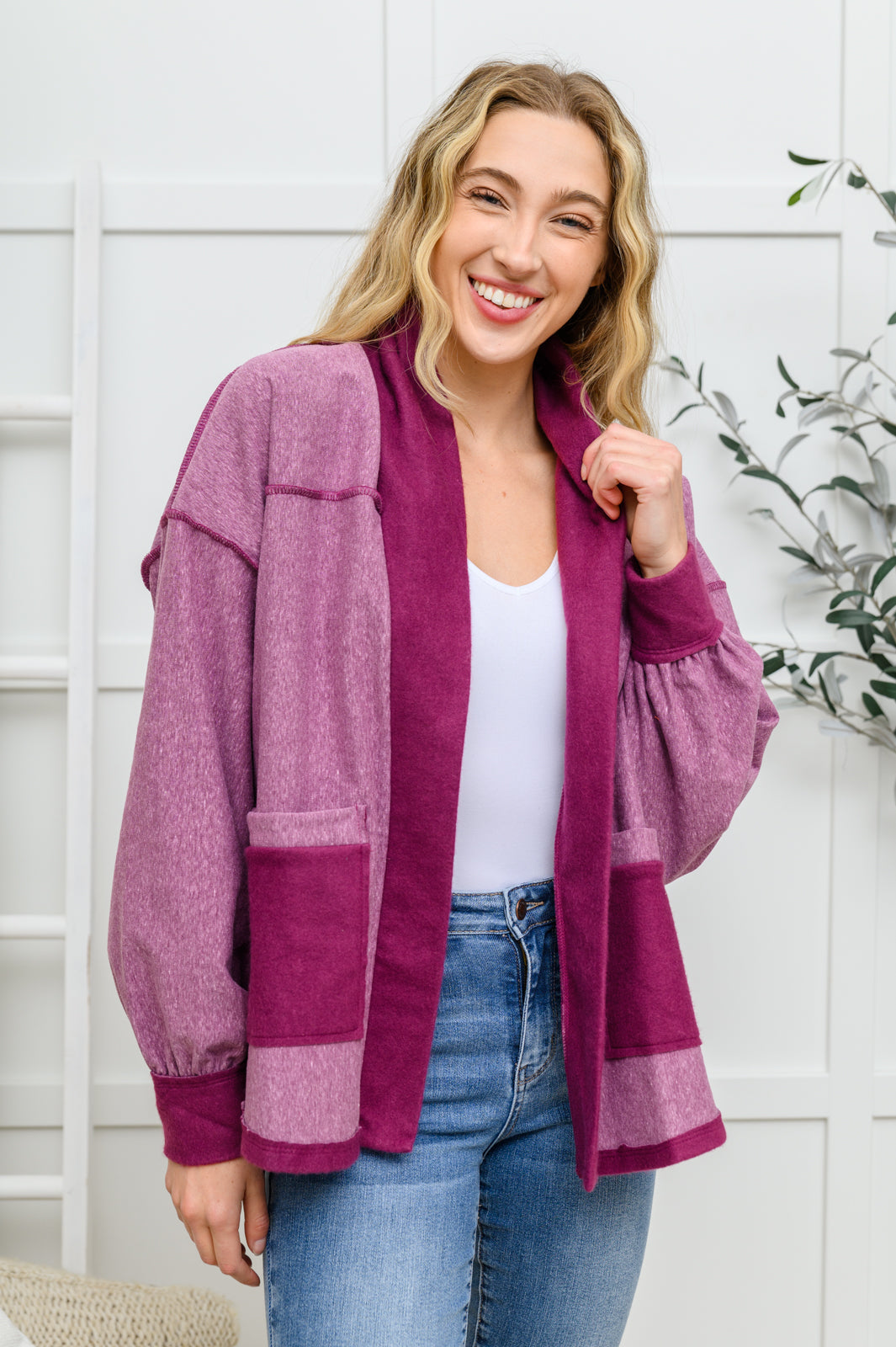Speak Your Heart Jacket In Rose