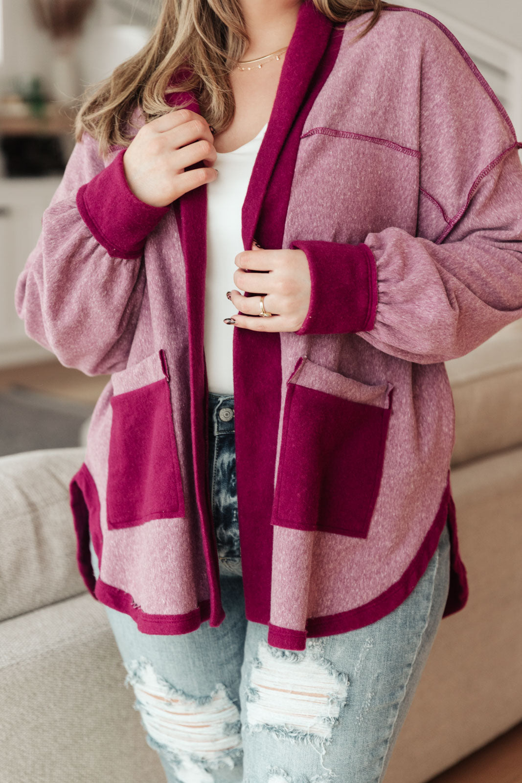 Speak Your Heart Jacket In Rose