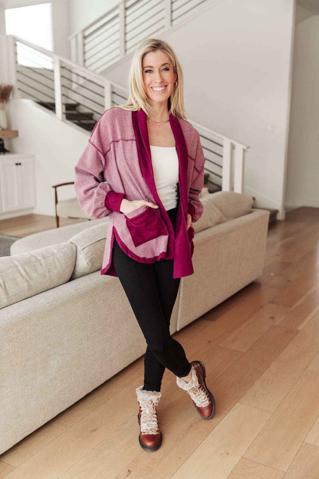 Speak Your Heart Jacket In Rose