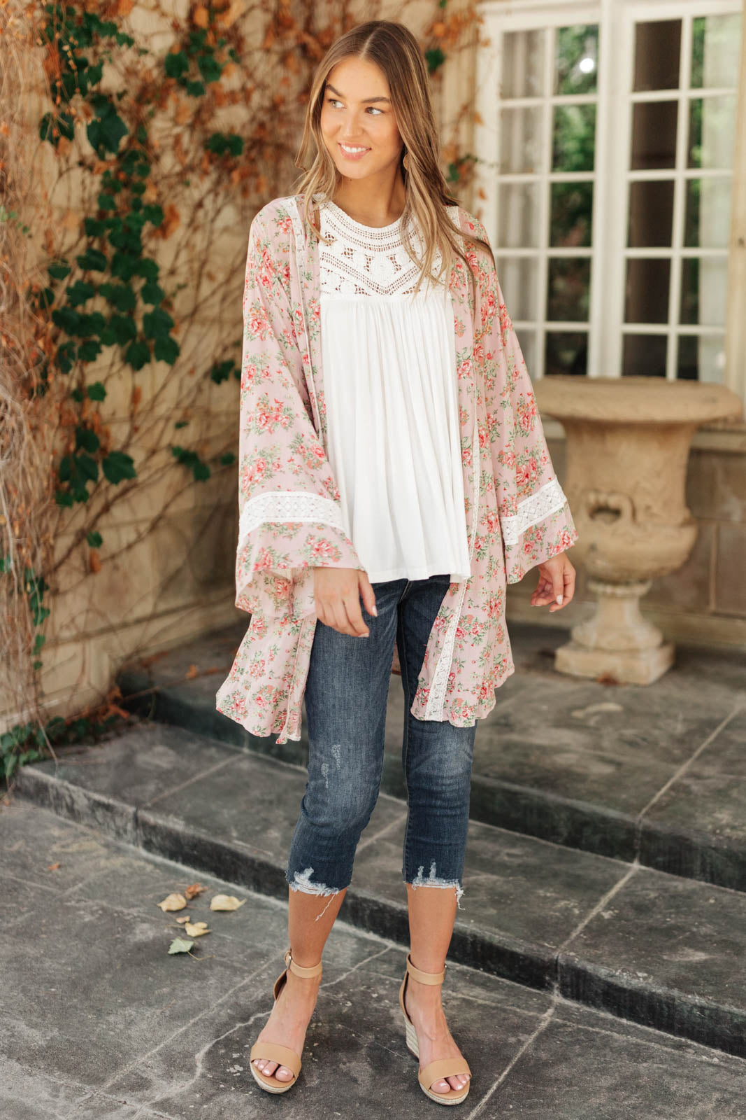 Floral Femme Kimono Floral XS