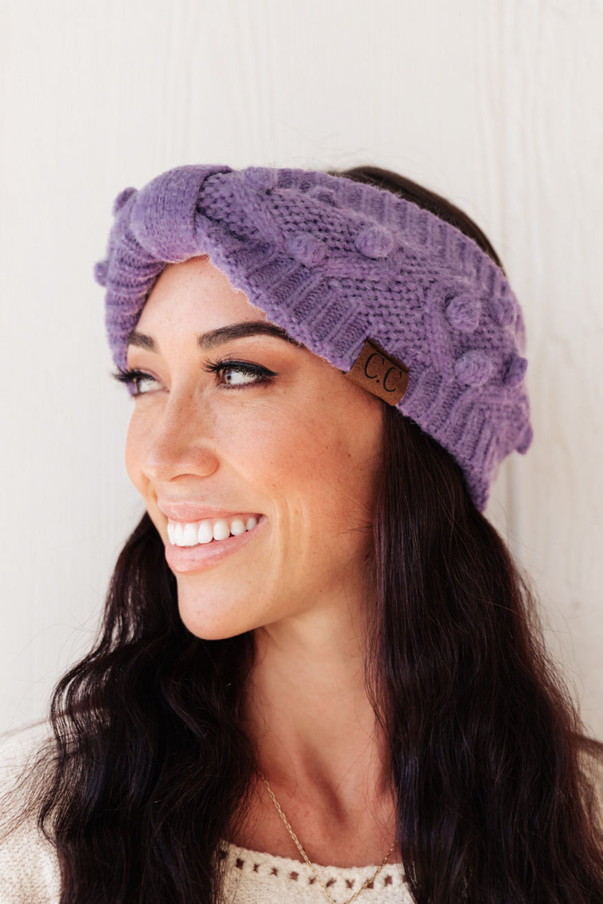 The Hug You Need Knit Head Wrap in Periwinkle