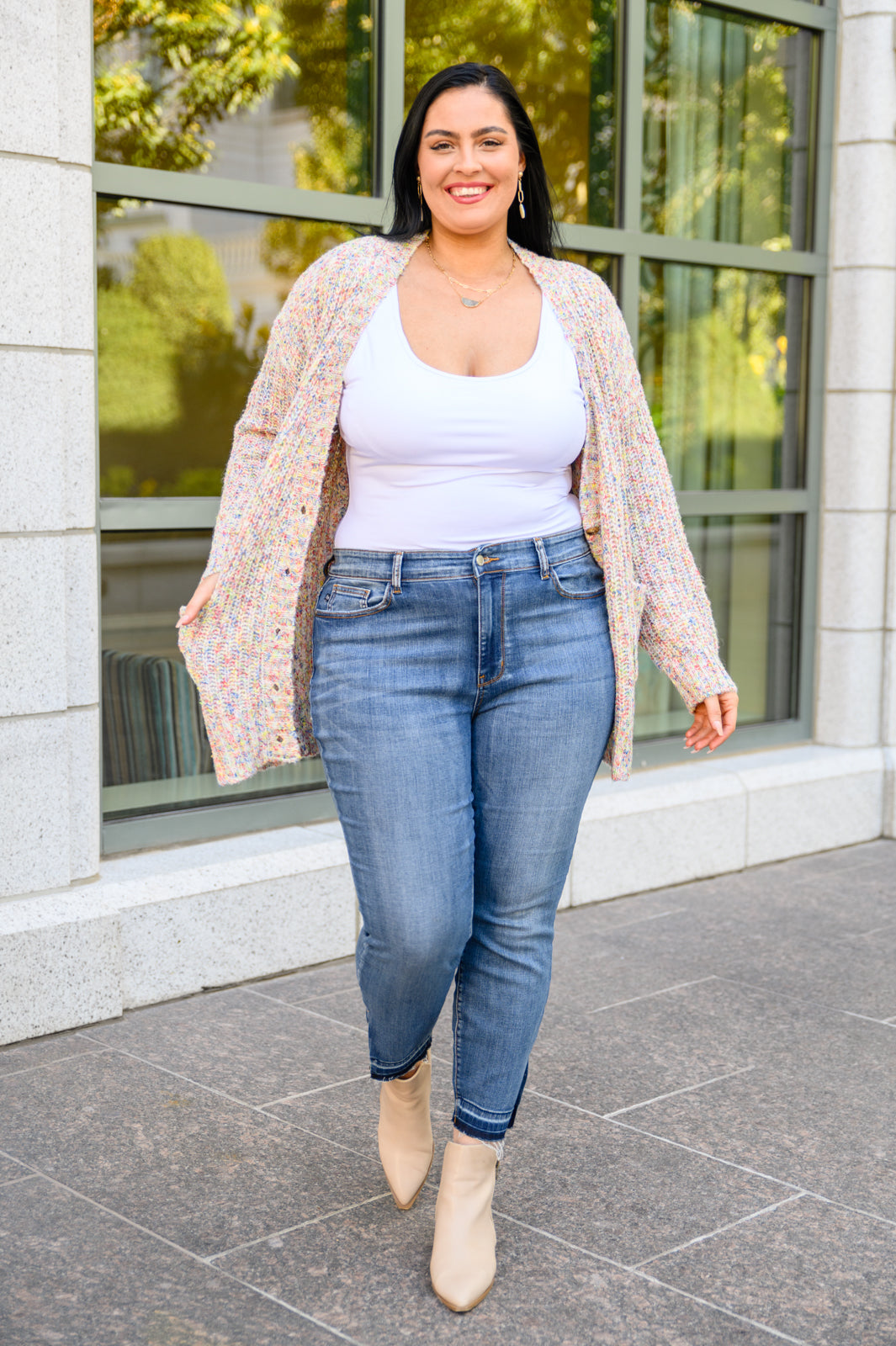 Judy Blue Catch and Release Side Slit Skinny Jeans