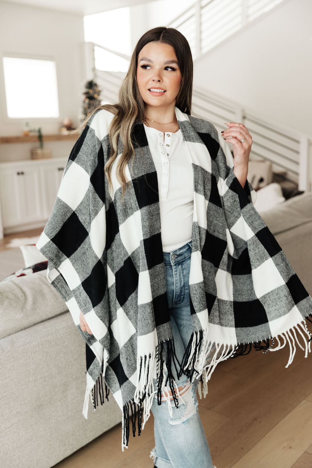 S'all Good Y'all Buffalo Plaid Shawl