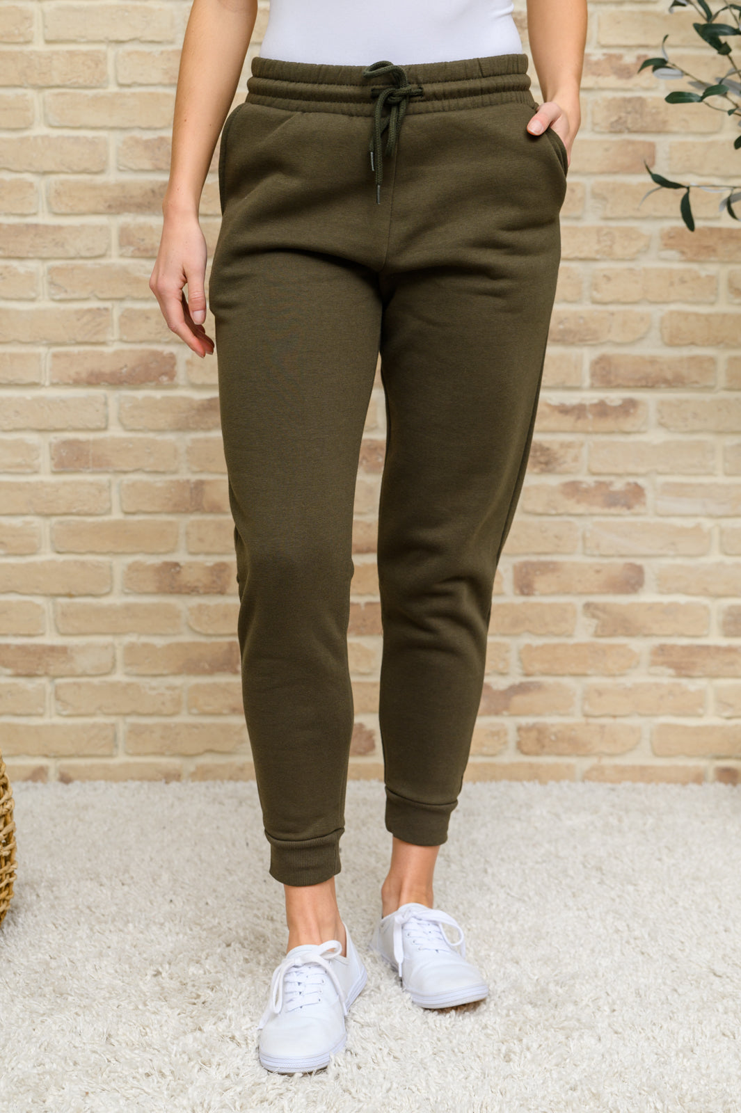Lounge All Day Zip Up Hoodie & Joggers Set In Olive