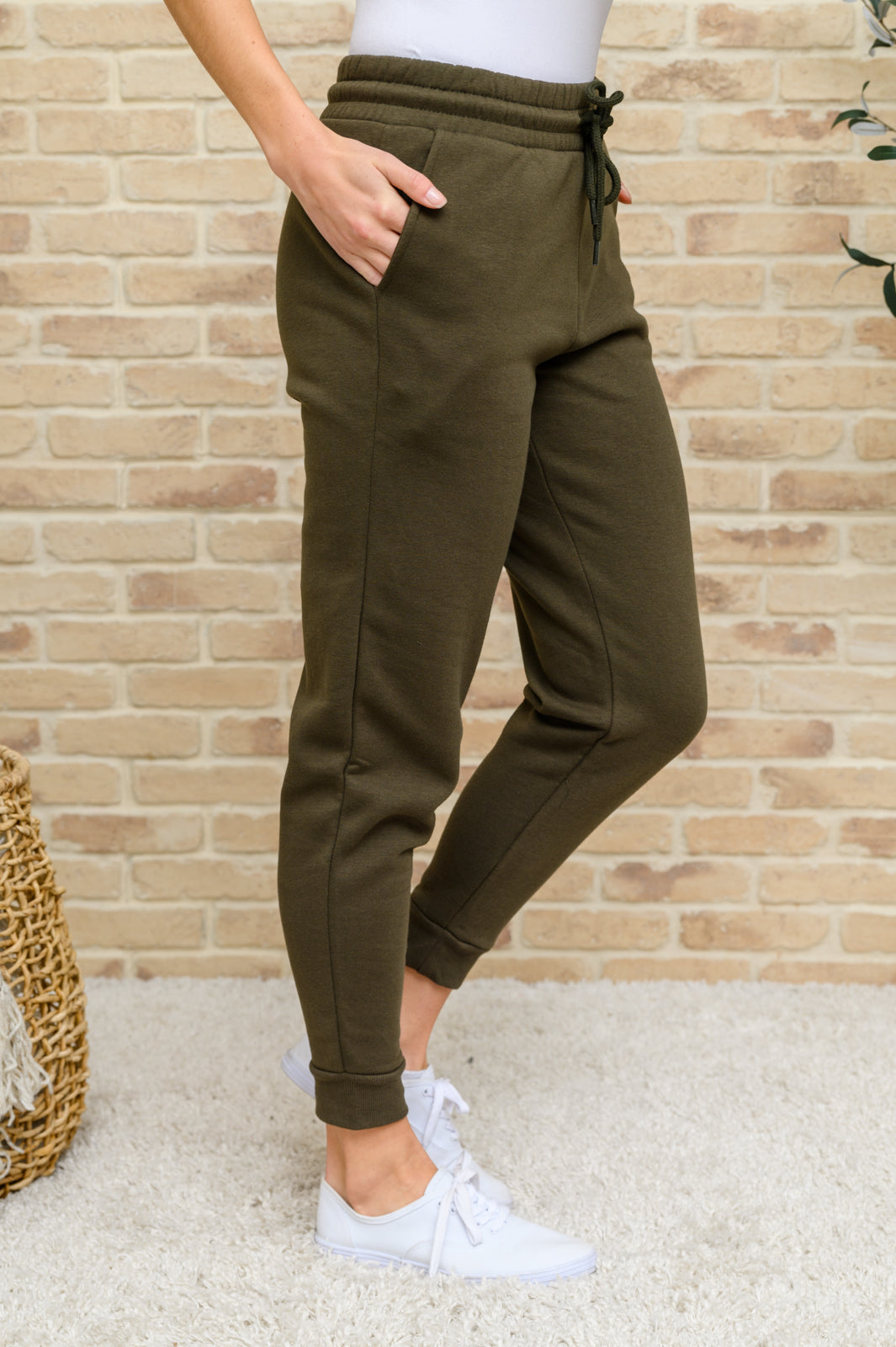 Lounge All Day Zip Up Hoodie & Joggers Set In Olive