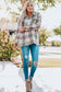 Autumn Sunsets Flannel Buttoned Plaid Shacket   