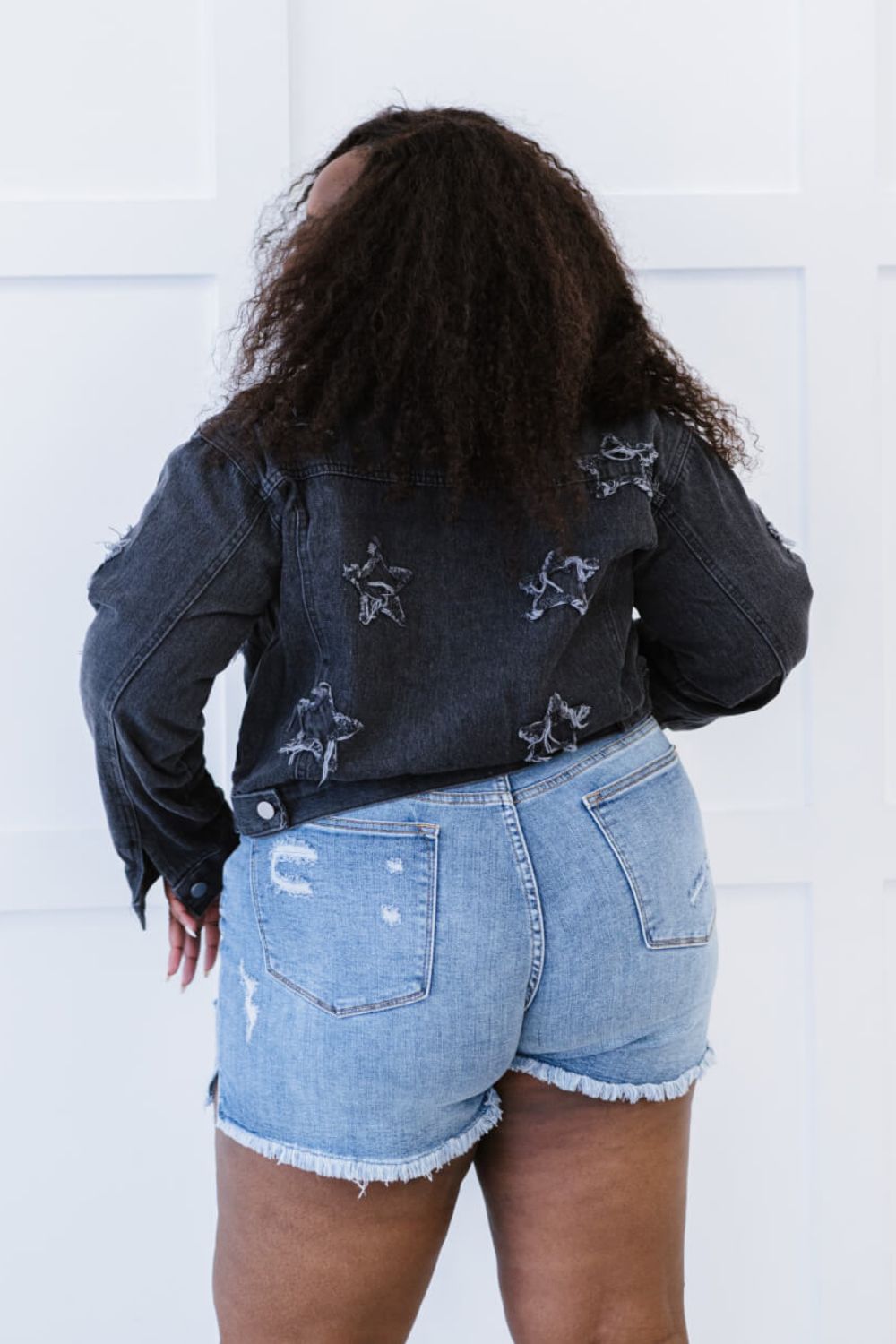 Star-Crossed Cropped Denim Jacket
