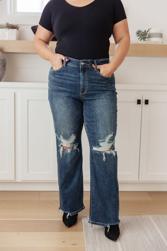 Judy Blue Jeans  Black Fringe High Rise Pull On Skinny Jegging