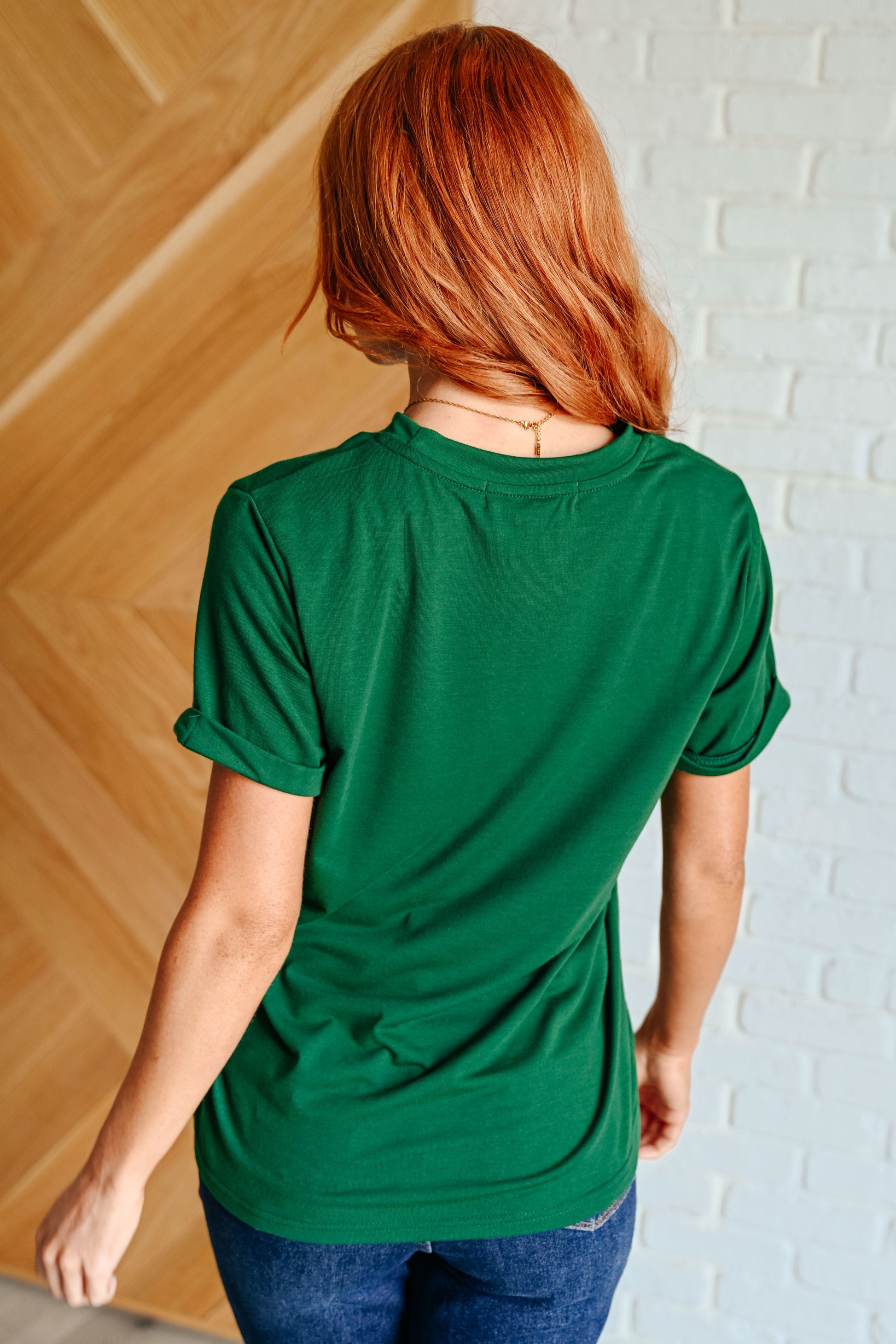 Uptown Crew T-Shirt in Green   