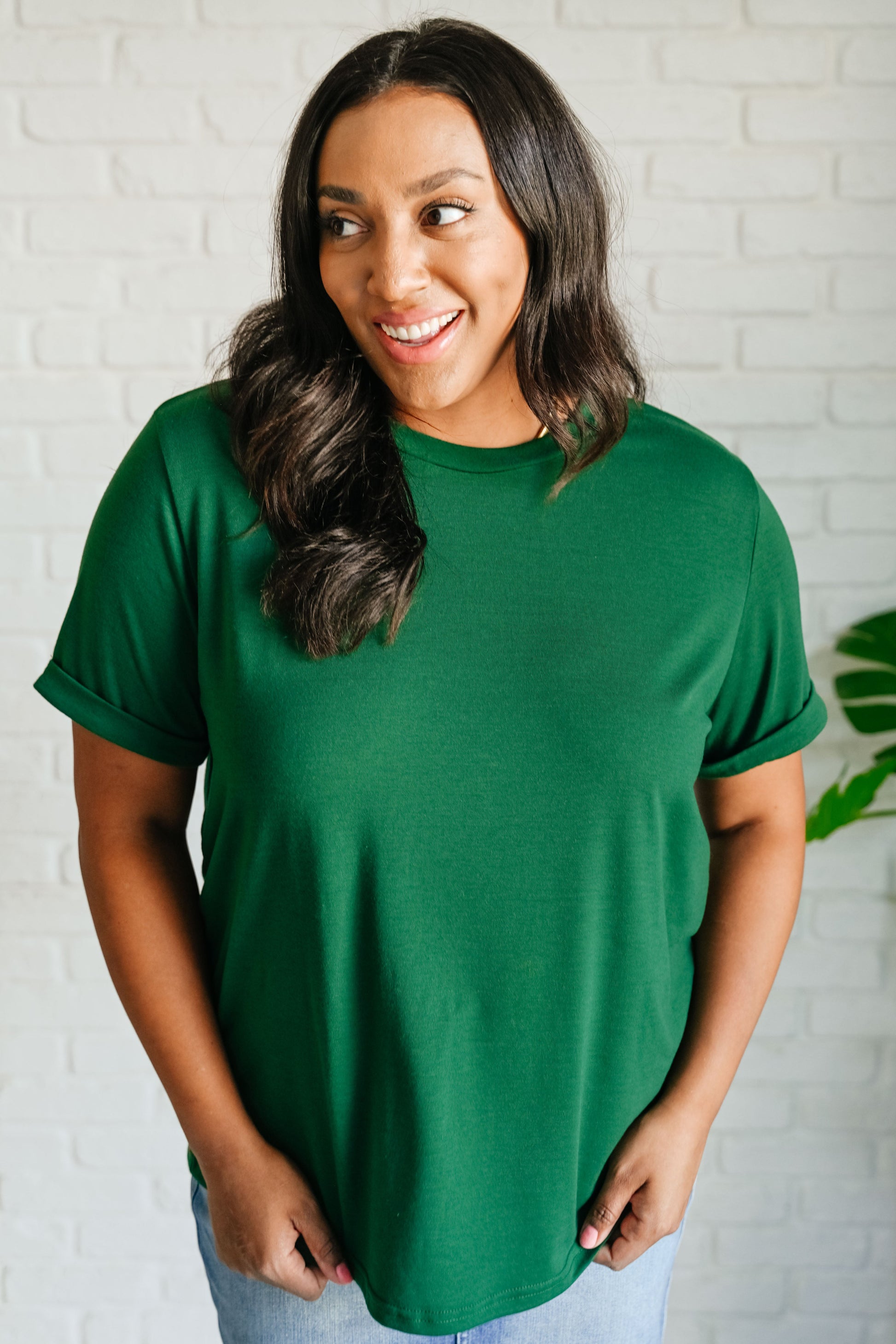 Uptown Crew T-Shirt in Green   