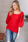 Look My Way Puff Sleeve Blouse   