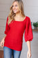 Look My Way Puff Sleeve Blouse   