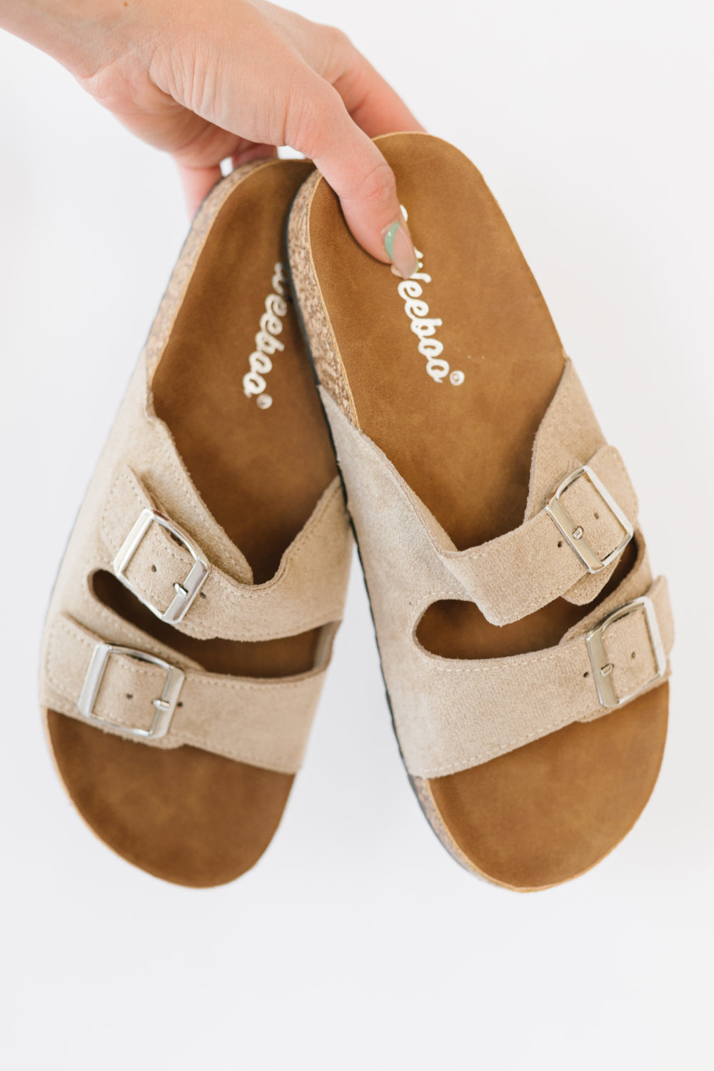 Kerrington Soft Footbed Sandals in Taupe   