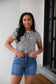 Rory High Rise Denim Shorts   