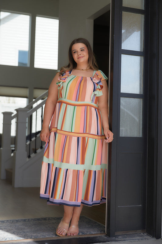 Painted Palette Midi Dress   