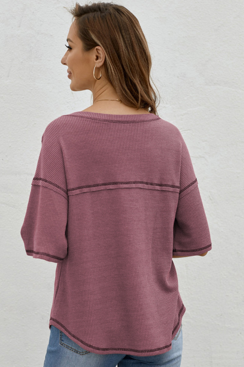 Flowy Sleeve Thermal Tee   