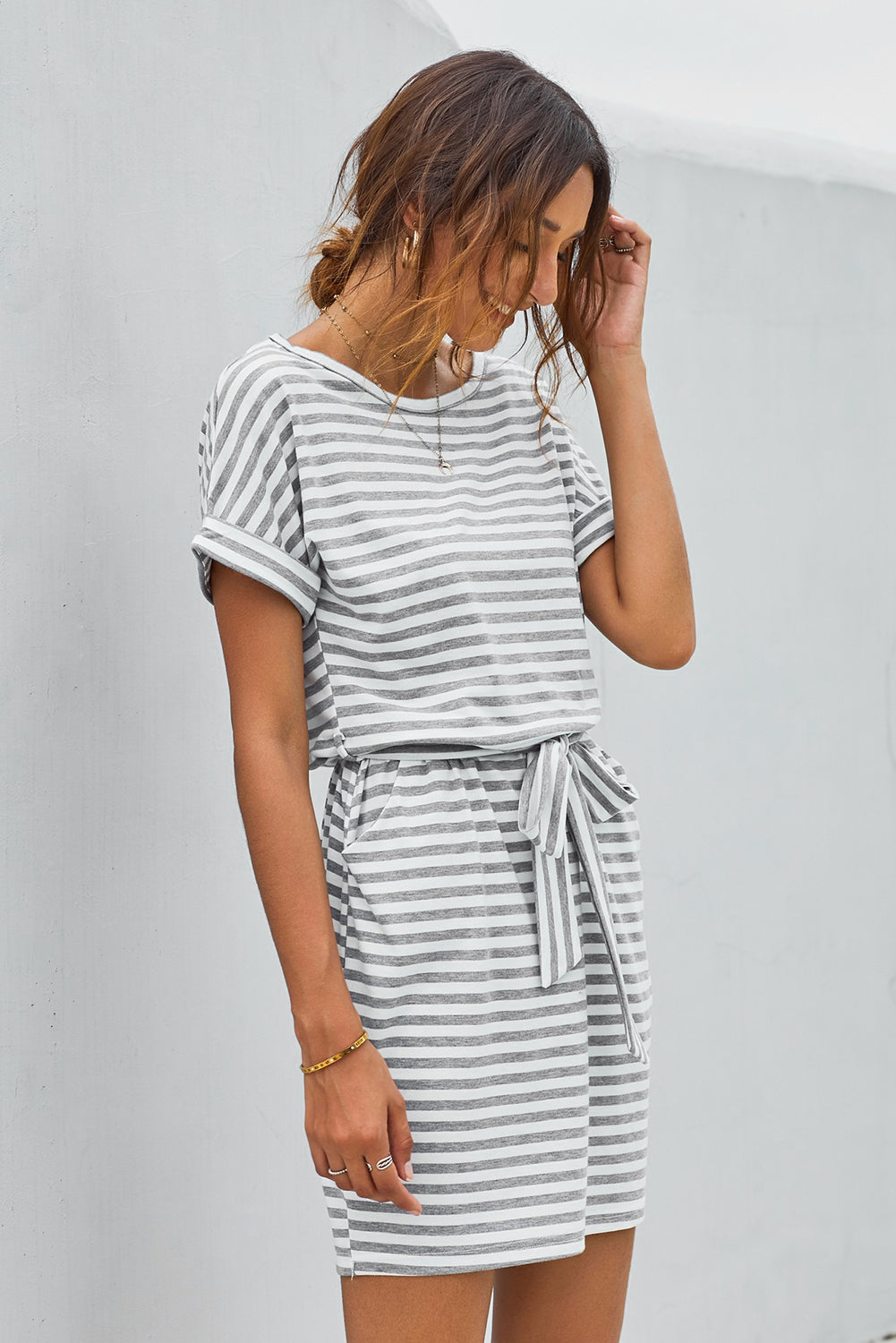 Striped T-Shirt Dress   
