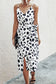 Leopard Print Split Front Dress   