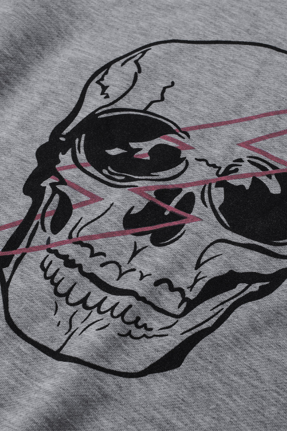 Skull and Lightning Graphic Sweatshirt   