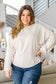 Got Your Back Long Sleeve Open Back Top In Ivory Ivory 1XL 