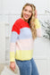 Keep On Bright Striped Knit Sweater   