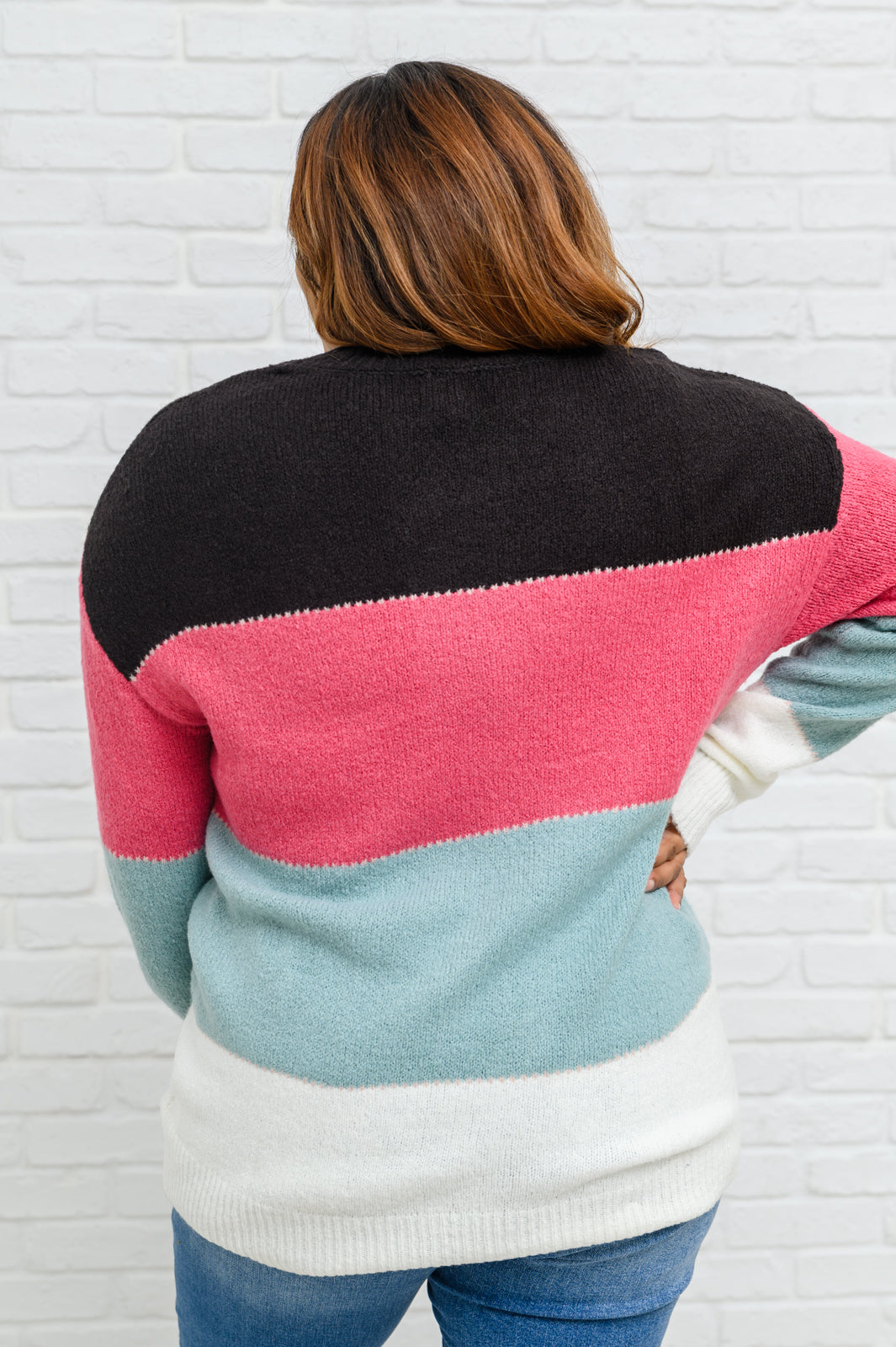 Bring the Vision Color Blocked Knit Sweater   