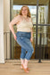 Judy Blue Courtney Mid-Rise Cuffed Capri   