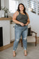Josie Mid Rise Button Fly Boyfriend Jeans   
