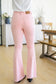 Judy Blue Pretty in Pink Mid Rise Distressed Flare Jeans   