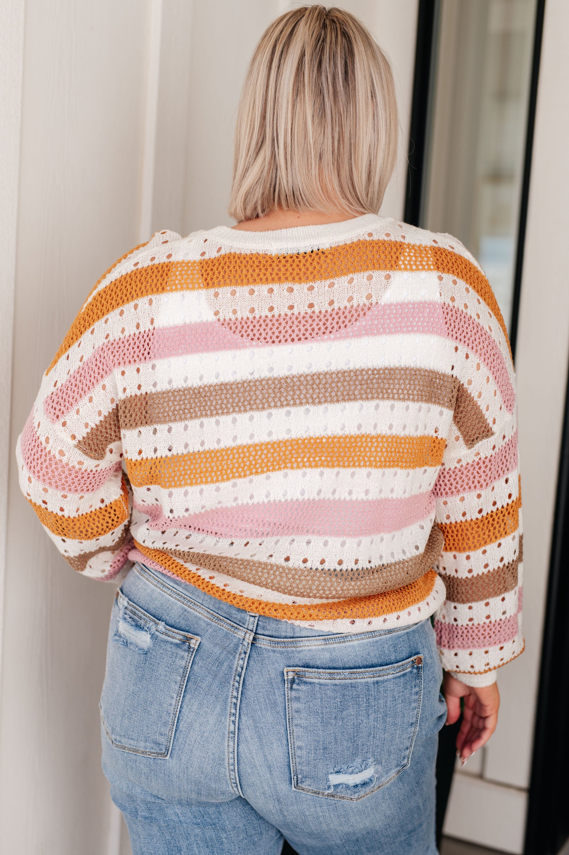 Ahead of the Curve Striped Sweater   