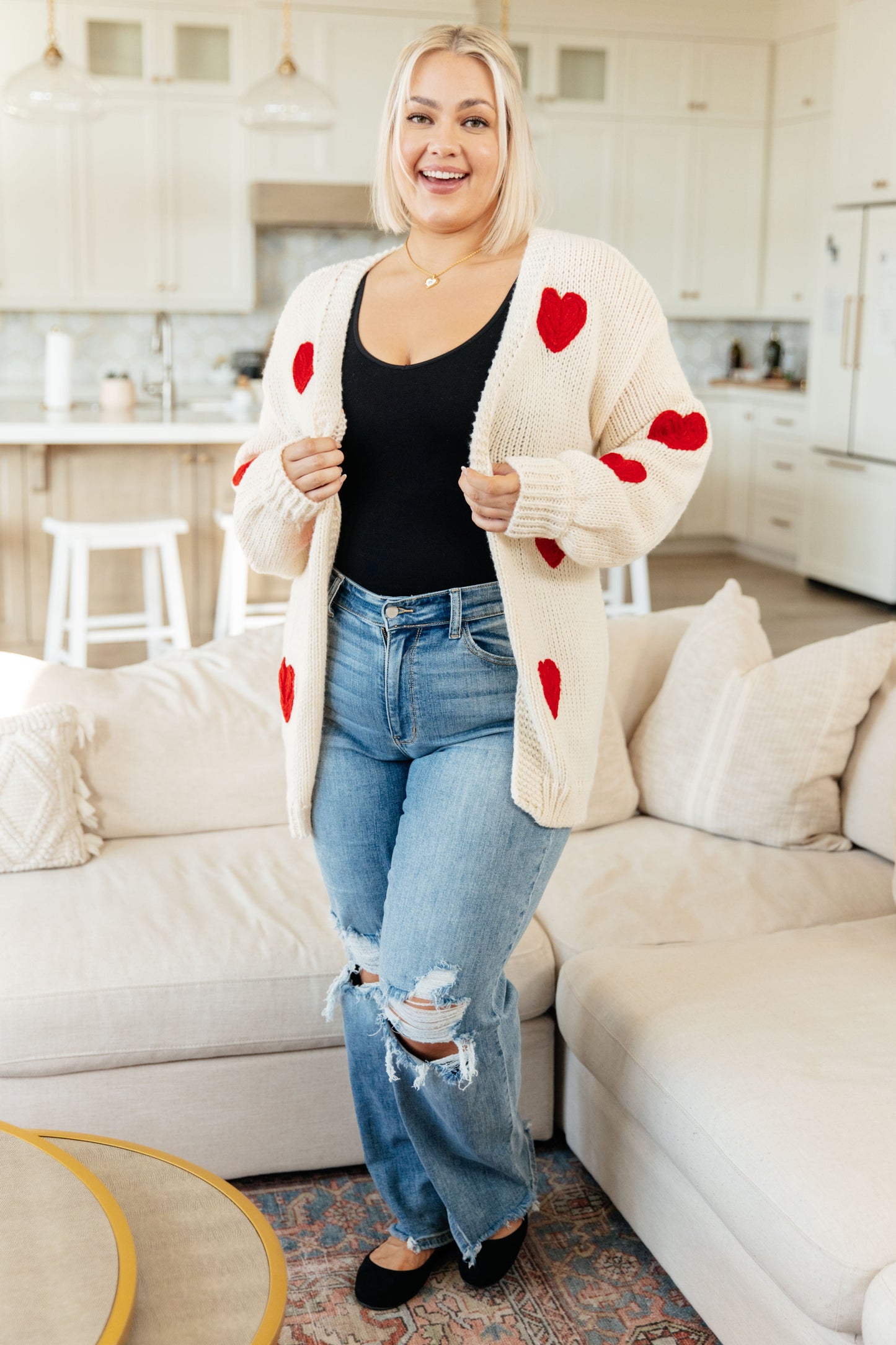 Nothing But Hearts Cardigan   