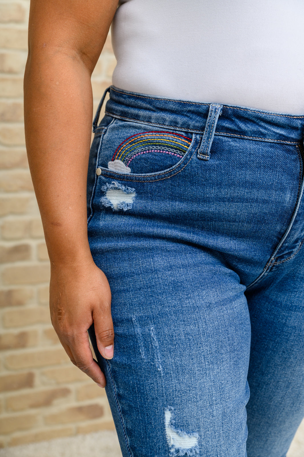Judy Blue Jeans | Rainbow Stitched