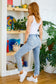 Judy Blue Hot Mess Paint Splatter Boyfriend Jeans   