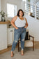 Josie Mid Rise Button Fly Boyfriend Jeans   