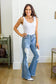 Judy Blue By a Thread Destroyed Flare Jeans   