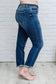 Judy Blue London Fog Mid-Rise Cuffed Boyfriend Jeans   