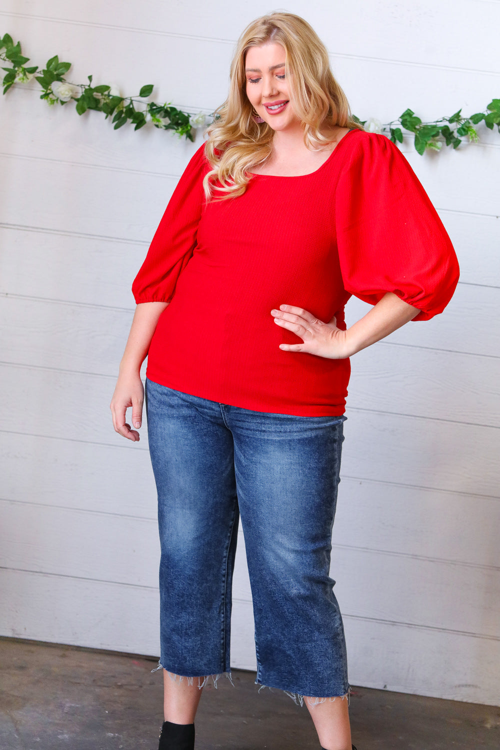 Look My Way Puff Sleeve Blouse   
